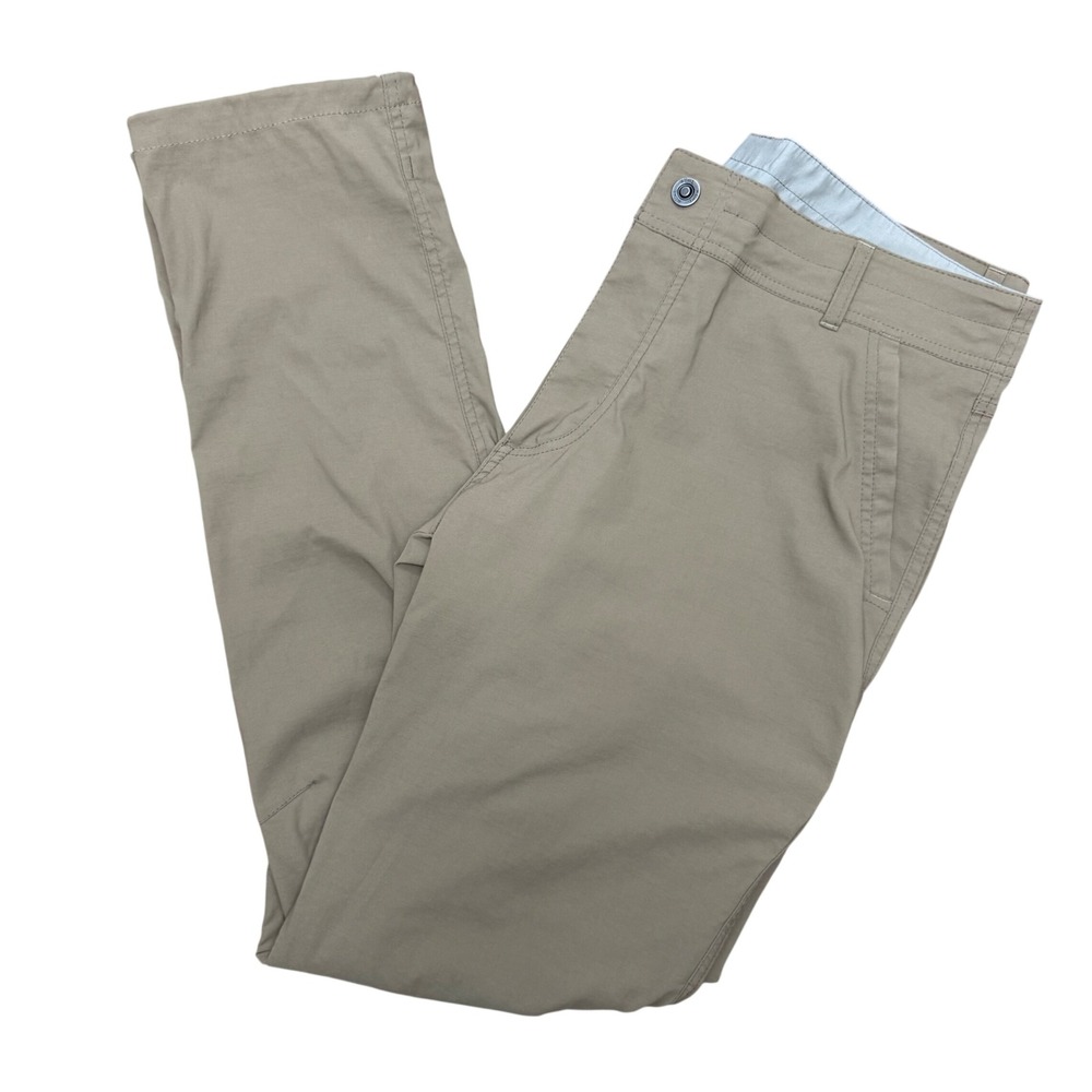 KUHL Renegade Afire Chino Pants Mens 36x34 Khaki Tan Technical Hiking Style 5158